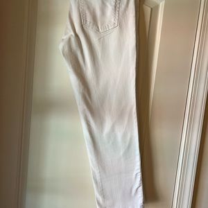 Eddie Bauer cropped white jeans.